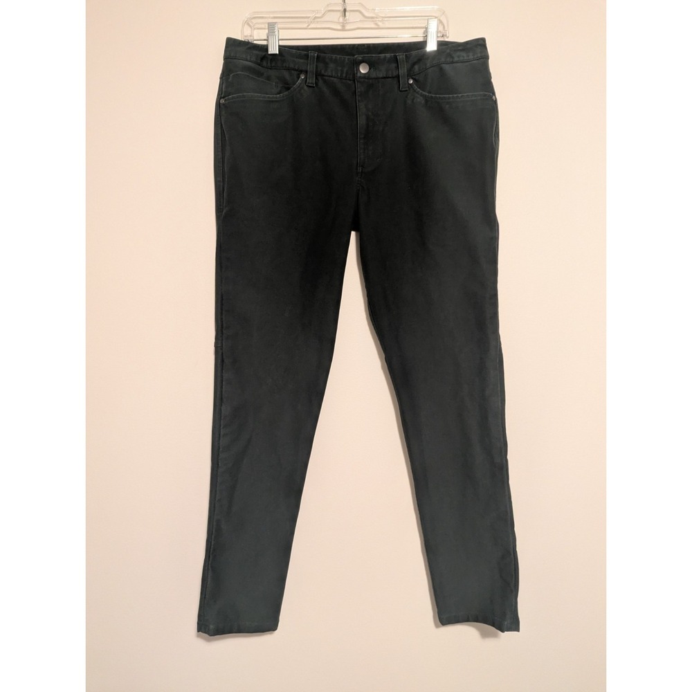Lululemon ABC 5 Pocket Pant Mens Size 34 x 30 Slim Fit Stretch Dark Green